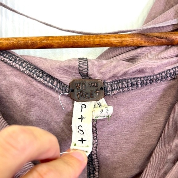 Free People - We The Free Cosmo Off The Shoulder Long Sleeve Lightweight Top SM - Picture 8 of 10